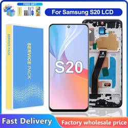 TFT S20 4G Screen For Samsung S20 LCD Display G980 SM-G980F/DS Touch Panel Digitizer Assembly Replacement with Frame