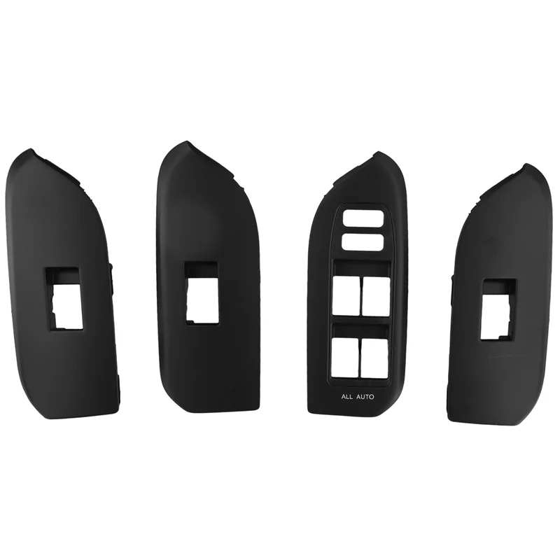 

H5-4Pcs Door Window Lift Switch Panel Trim For Landcruiser Prado LC150 10-13 LHD 74232-60640 74231-60670 74271-60280