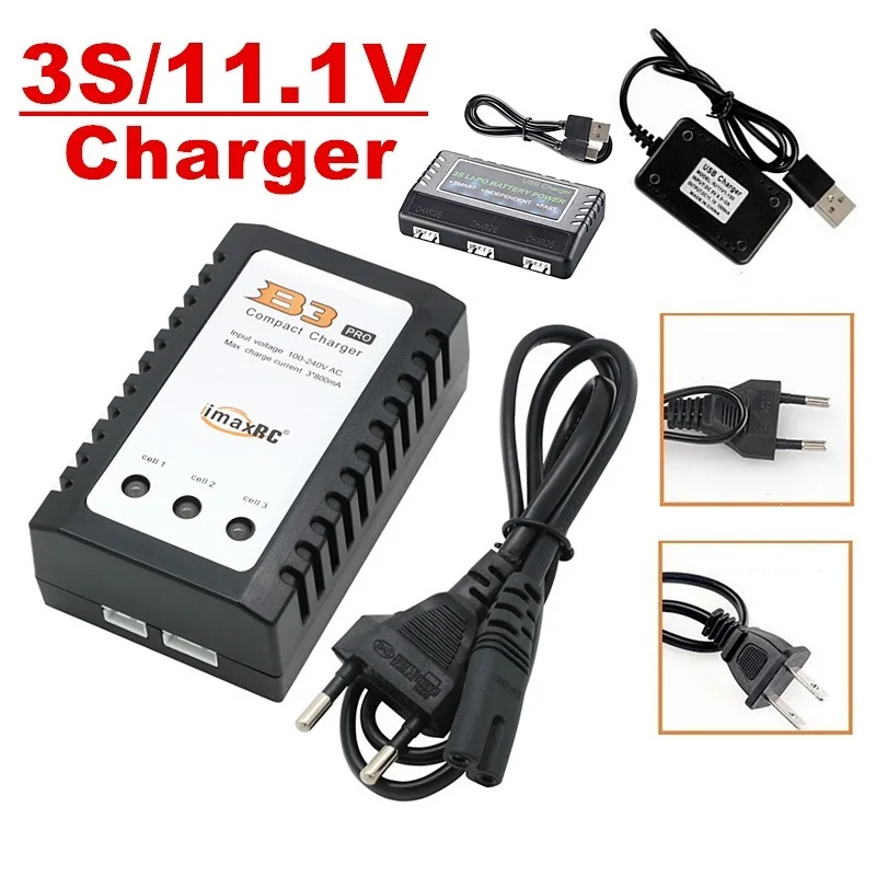 B3 Pro Charger 3S 11.1V Charger Li-polymer Lipo Battery Charger 3Cells For RC Car/Drone/Toys Battery Chargers