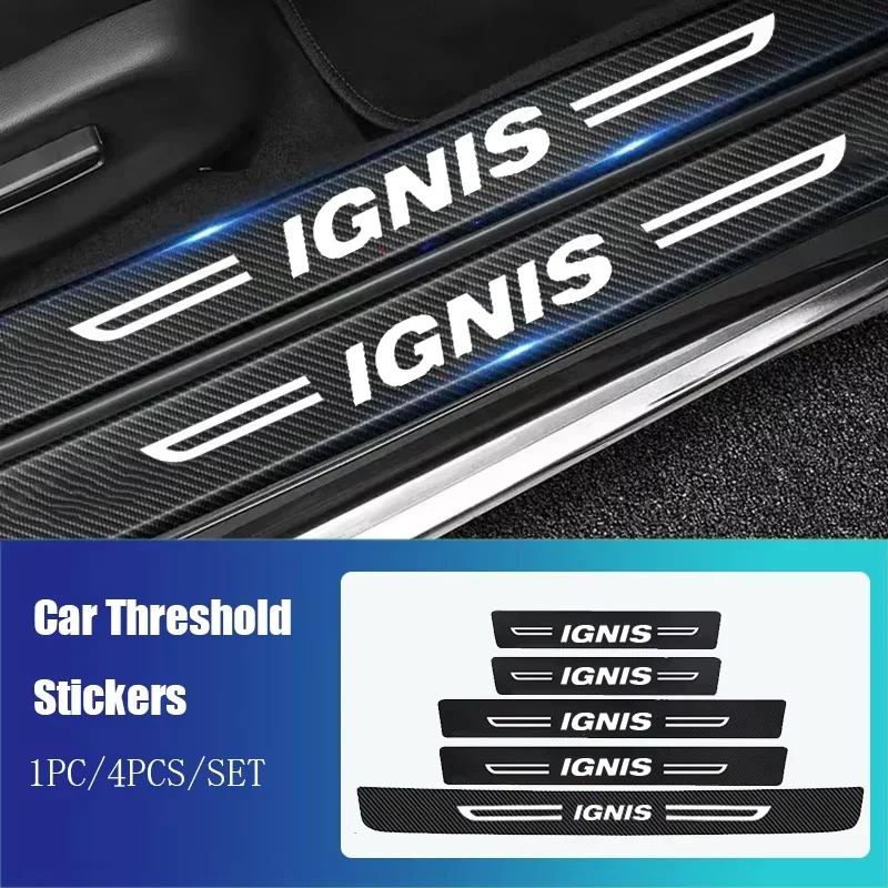 

Для Suzuki IGNIS логотип автомобильный порог багажника защитные полоски порог багажника водонепроницаемая наклейка пленка порог защитная наклейка аксессуар