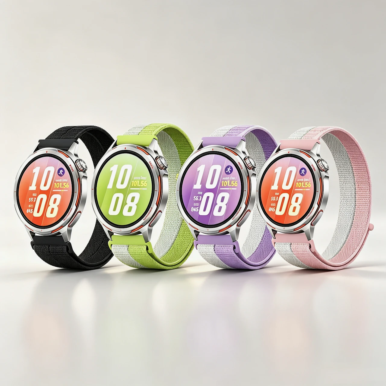 Light Breathable Nylon Band 20/22mm Yarn Gauze Sport Strap For Samsung Watch Ultra 47mm For Huawei GT4 Sweat Resistant Correa