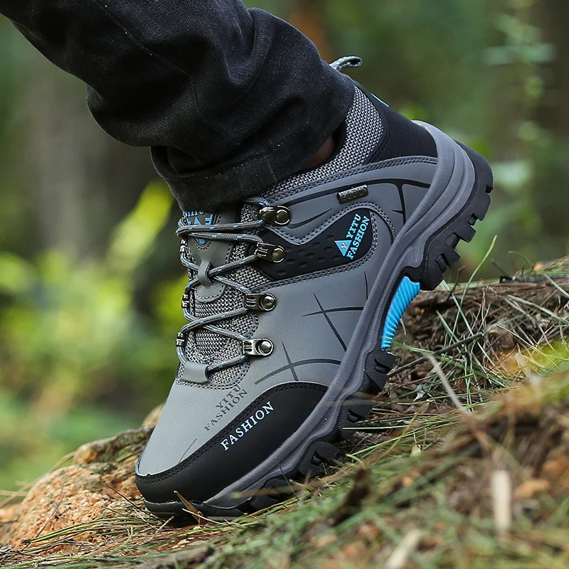 

Hiking Shoes Men Boots Anti-slip Outdoor Sports Shoes Men Lace-up Comfortable Soft Breathable Casual Walking Shoes Men