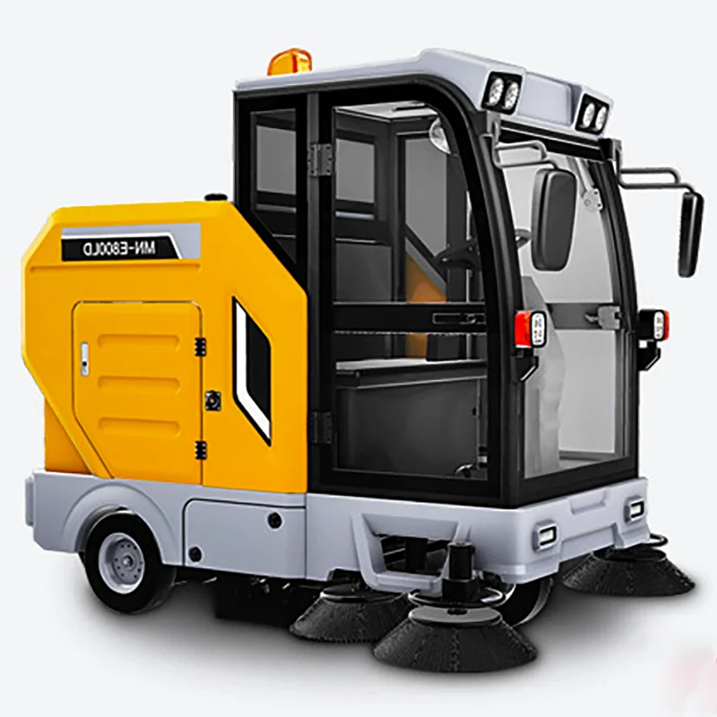 MN-E800LD Ride-on Electric Street Sweeper Auto Road Cleaning Machine With 48V Brush For Street Vacuum Cleaning