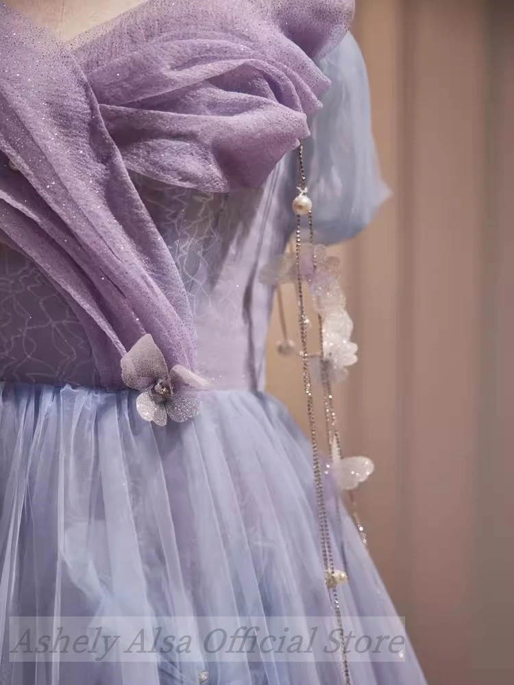 Vestidos de quinceañera para niña, vestido de princesa con imagen Real, volantes hinchados, hasta el suelo, dulce 15 16, fiesta de cumpleaños, graduación, noche Formal