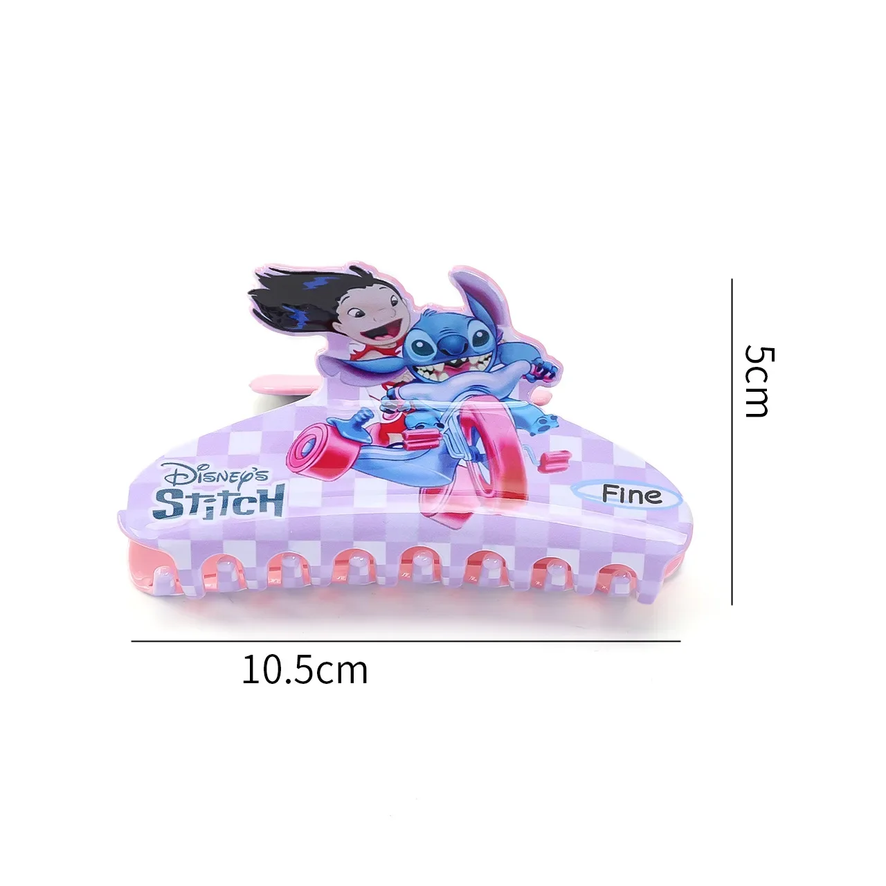 Disney Stitch acrilico fermaglio per capelli Anime Cartoon Pattern fermaglio per capelli ragazza bambini regalo di compleanno Cosplay accessori per