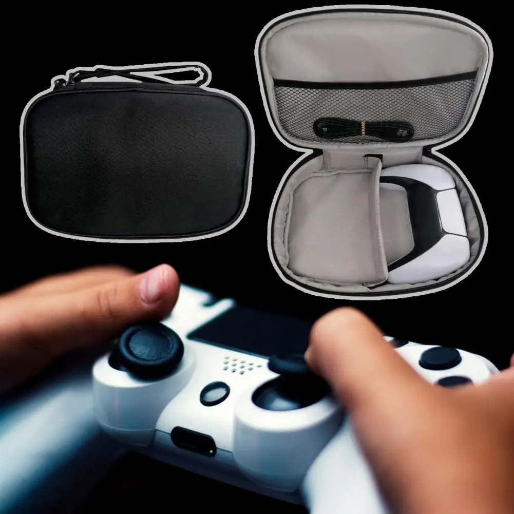 أذرع التحكم في ألعاب الفيديو حقيبة التخزين مقاوم للماء للصدمات الغبار المضادة للخدش مقاومة للاهتراء سعة كبيرة المحمولة المزدوج غمبد Sto