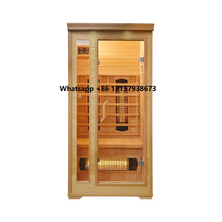 

Wood Fired Hot Portable Sauna Cabin 1 Person 1500W Single Control Panel Ir Sauna Steam Bath Machines