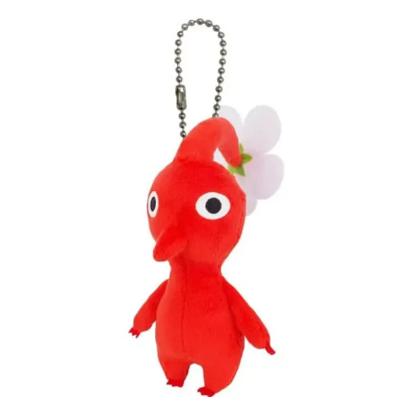 New Cute Game PIKMIN Red Plush Key Chain For Girls Boys Kids Children Toys