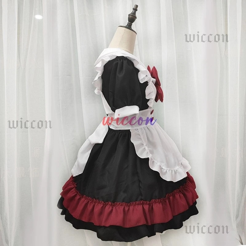 Disfraz de Momo Ayase para mujer, falda de Anime Dandadán, uniforme Kawaii, disfraz de sirvienta Lolita, trajes, ropa de Carnaval de Halloween