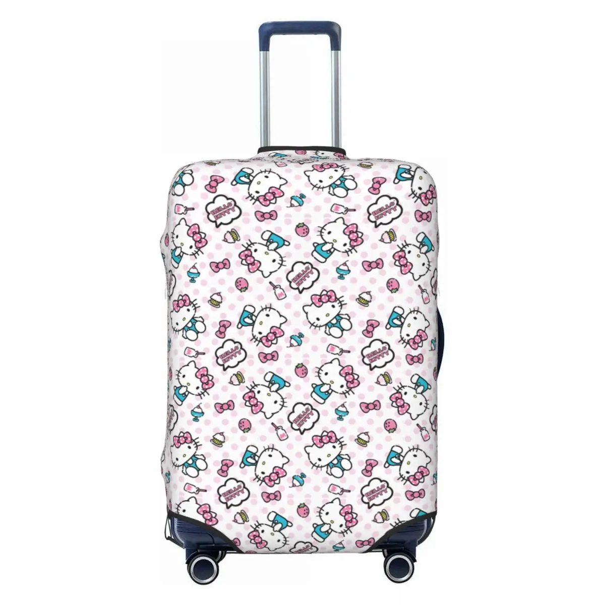 

Custom Hello Kitty Suitcase Cover Washable Cute KT Cat Classical Printing Luggage Covers Protector for 18-32 inch