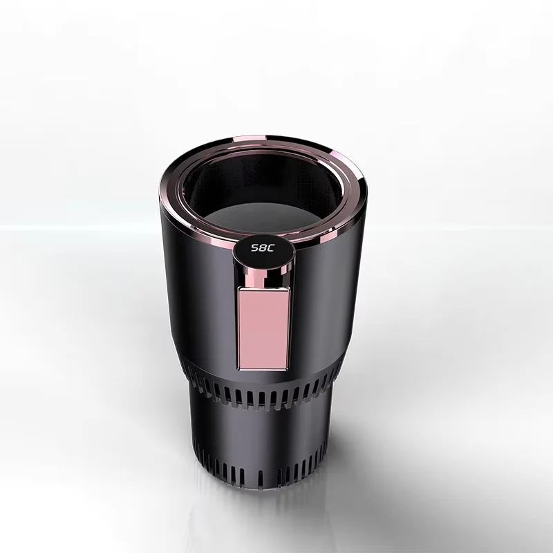 

New Design Car Interior Accessories 2 In 1 Portable Smart Car Cup Drinks Holder Car Hot & Cold Cup Smart Heating For Travel