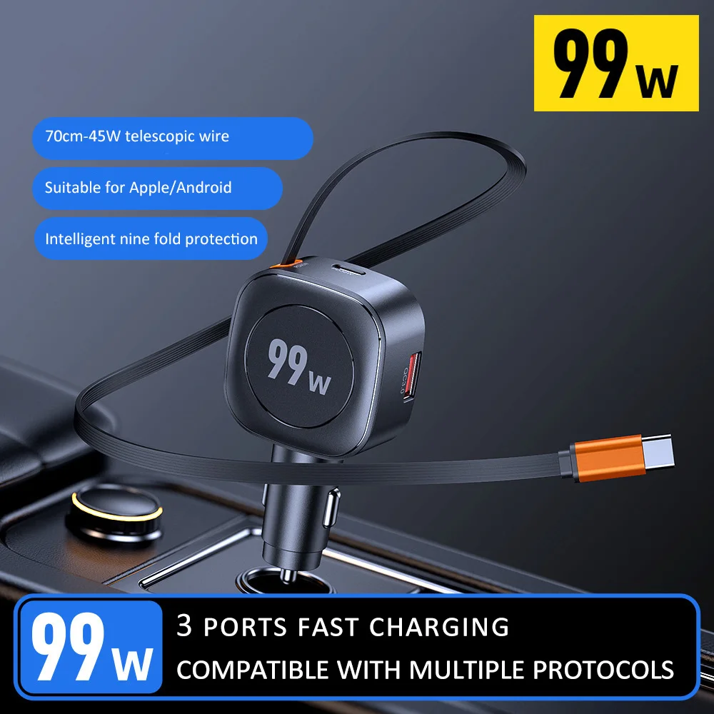 99W Car Charger Typ…