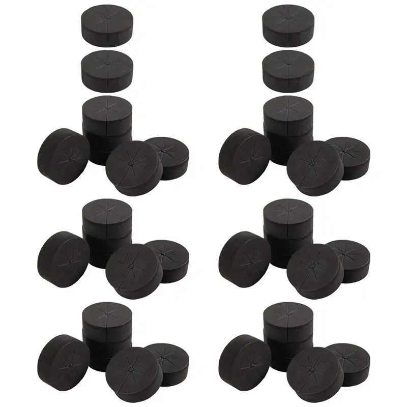 A93E-40Pcs Garden Clone Collars Neoprene Inserts Sponge Block Accessory For 2 Inch Net Pots Hydroponics Systems And Cloning Mach