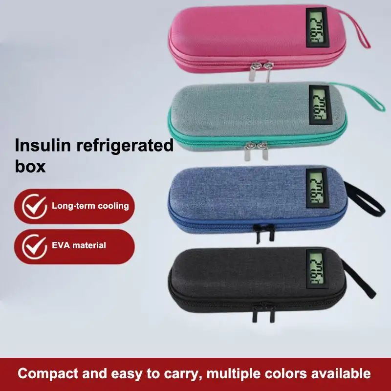 【WA】Insulin Cooler Travel Storage Case With Digital Display Medicine Organizer Bag Reusable Diabetes Carrying Bag For Diabetics view 3