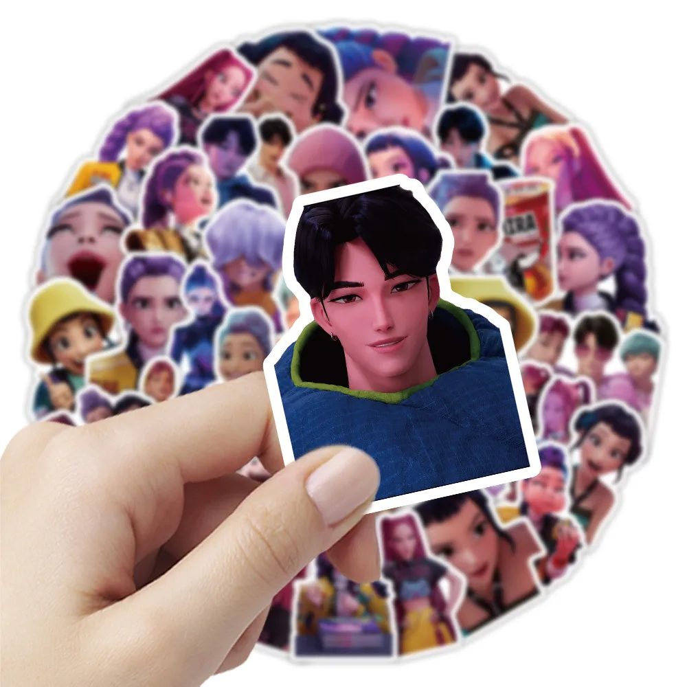 53-Piece Cool Witch Hunter Group Stickers - Decorative Decals for Notebooks, Phone Cases, Guitars (Anime Worlds Store)