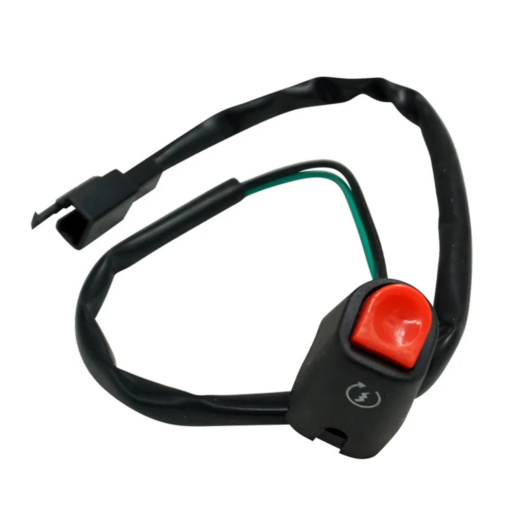 Electric Bike Switch ATV Ignition Button 22mm Handlebar Fit Compatible With Scooters For Snowmobiles Atv Switch Black Red
