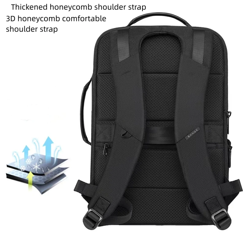 New Trend Waterproof Men's Backpacks Large-capacity Business Computer Bags College Students Schoolbags Advanced Sense.