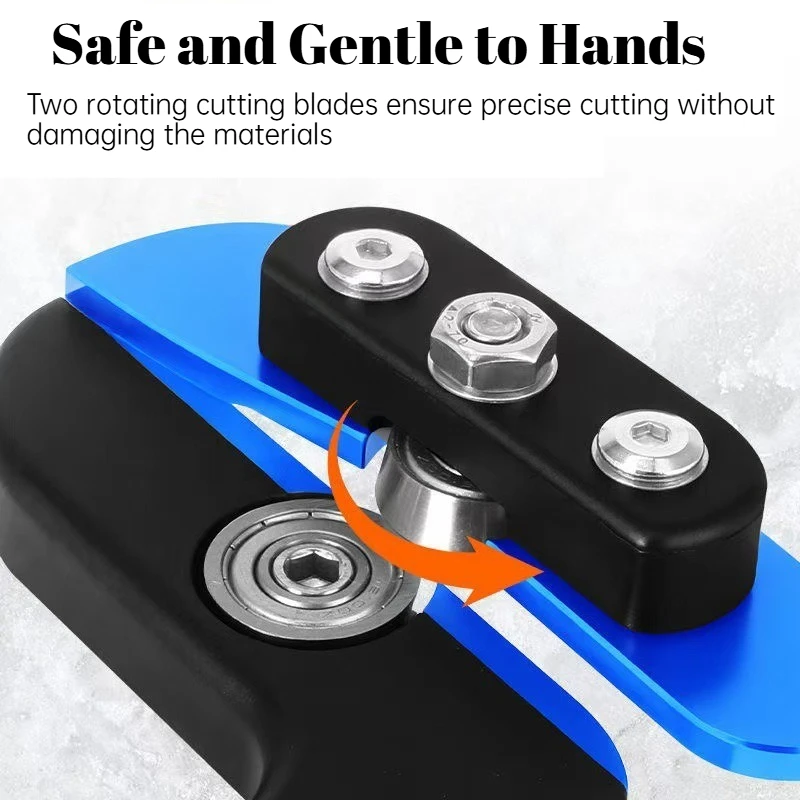 1Pc Edge Banding Cutter Dual Offset Bearings for Precision Trim Excess Material Cutter for Box/PVC/ACP/Melamine/Vinyl Laminate