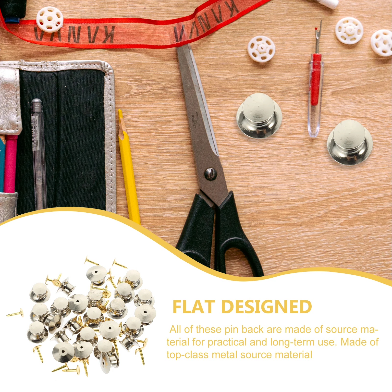 

25 PCS Brooch Badge Locking Pin Clasps Clutch Bag Butterfly Buckle Keepers Backs