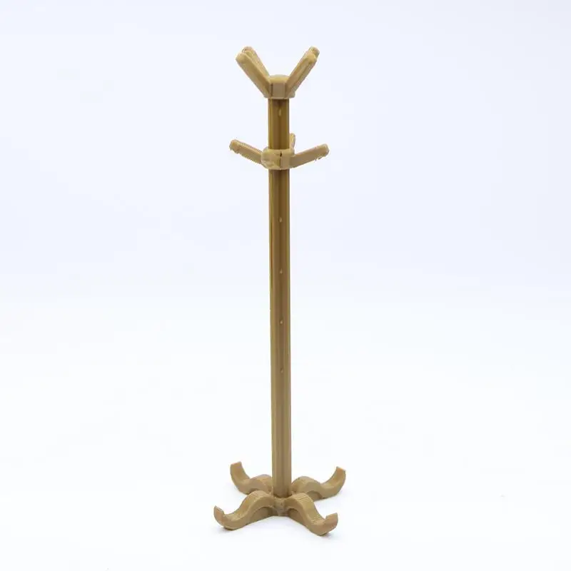 1 szt. Miniaturowy wieszak na ubrania do domku dla lalek, model 1:12, mini symulacja, dekoracja pokoju w domku dla lalek, regał do przechowywania, akcesoria do zabawek