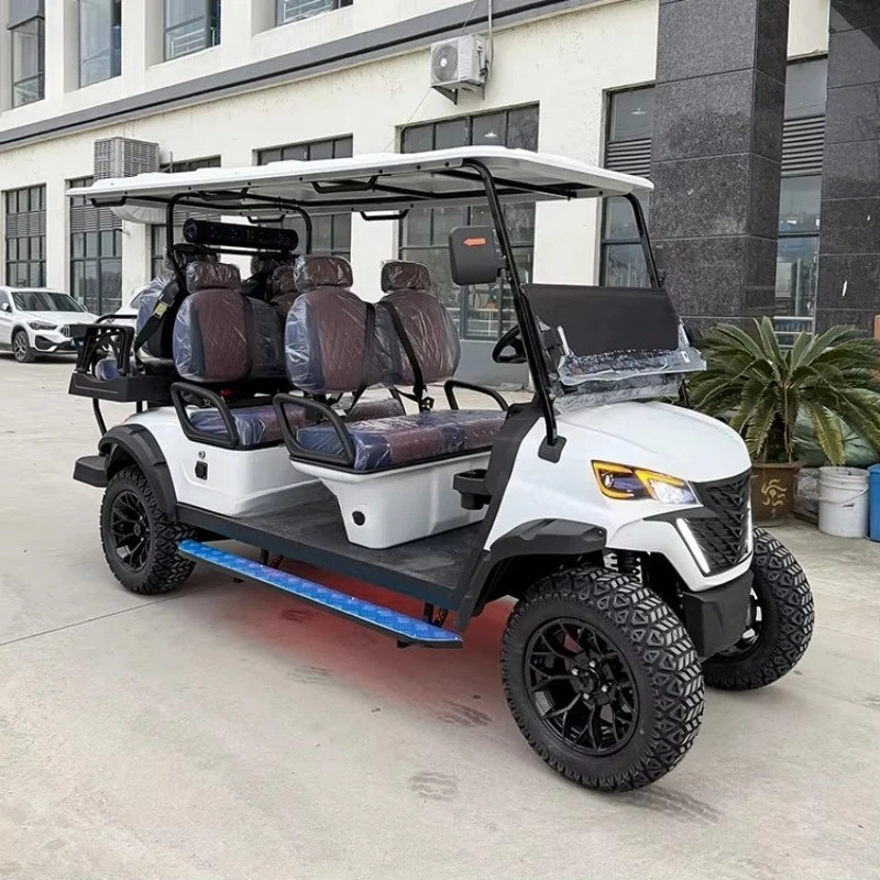 Lifted Lithium Battery Golf Cart 6 Seater New 4 Wheel Electric Club Car Golf Cart for Sale LXM