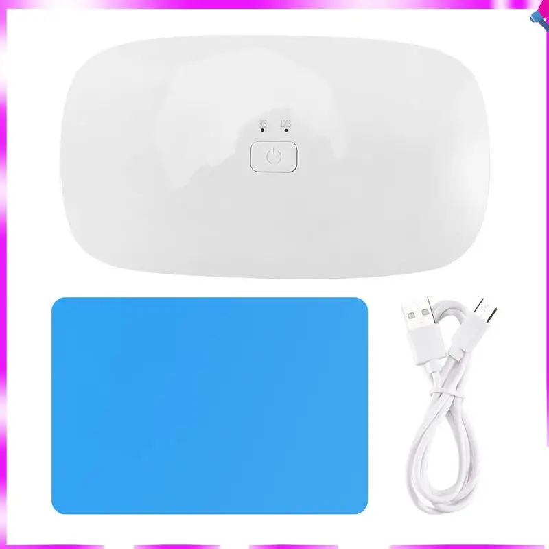 N96R الراتنج مصباح الأشعة فوق البنفسجية ، الأشعة فوق البنفسجية/LED الراتنج مصباح البلاستيك الأبيض مع 30 قطعة مصباح مصدر الضوء المزدوج الخرز لمجموعة الراتنج الأشعة فوق البنفسجية