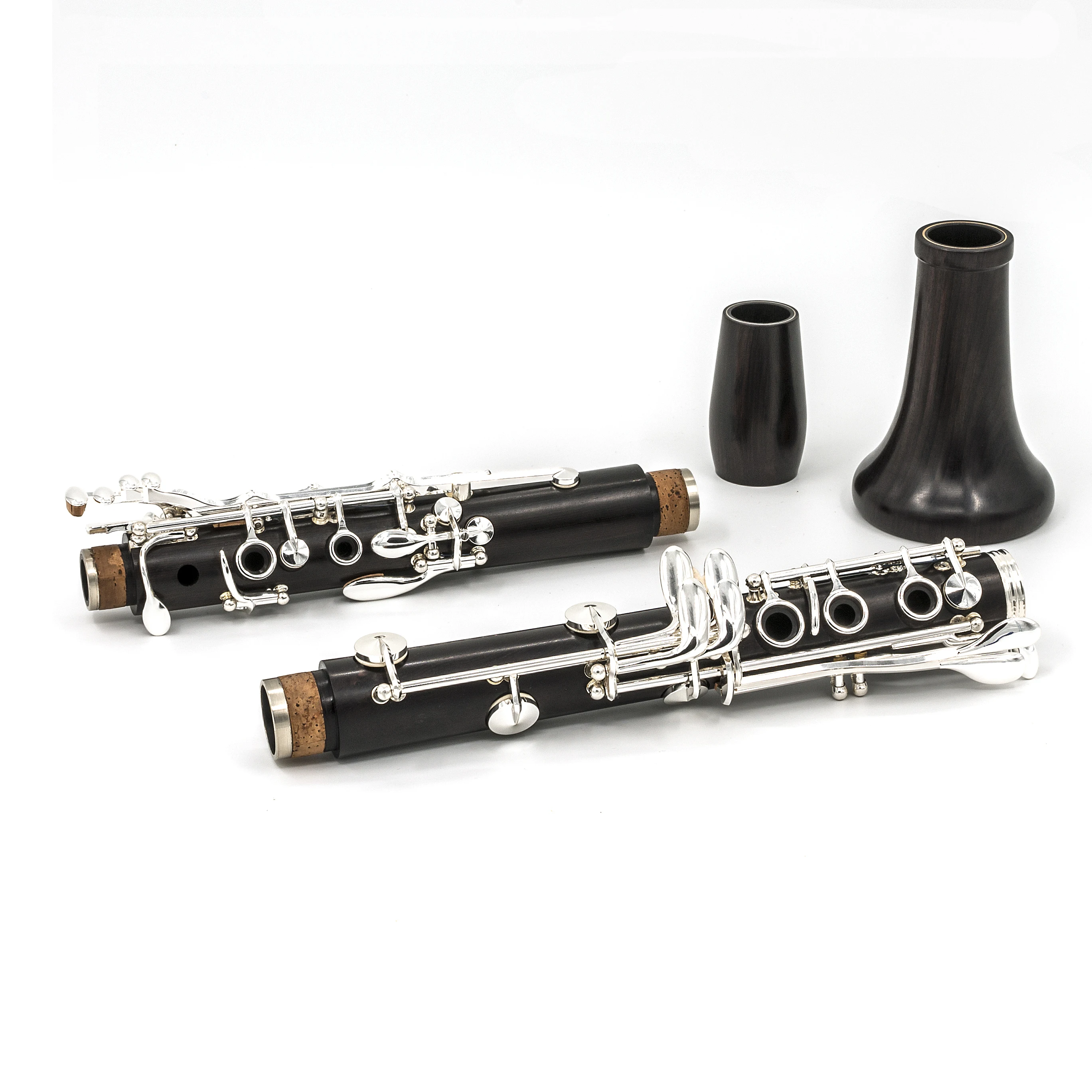 Hight Quality 17 Keys Professional Silver Plated Black Bb Ebony Clarinet