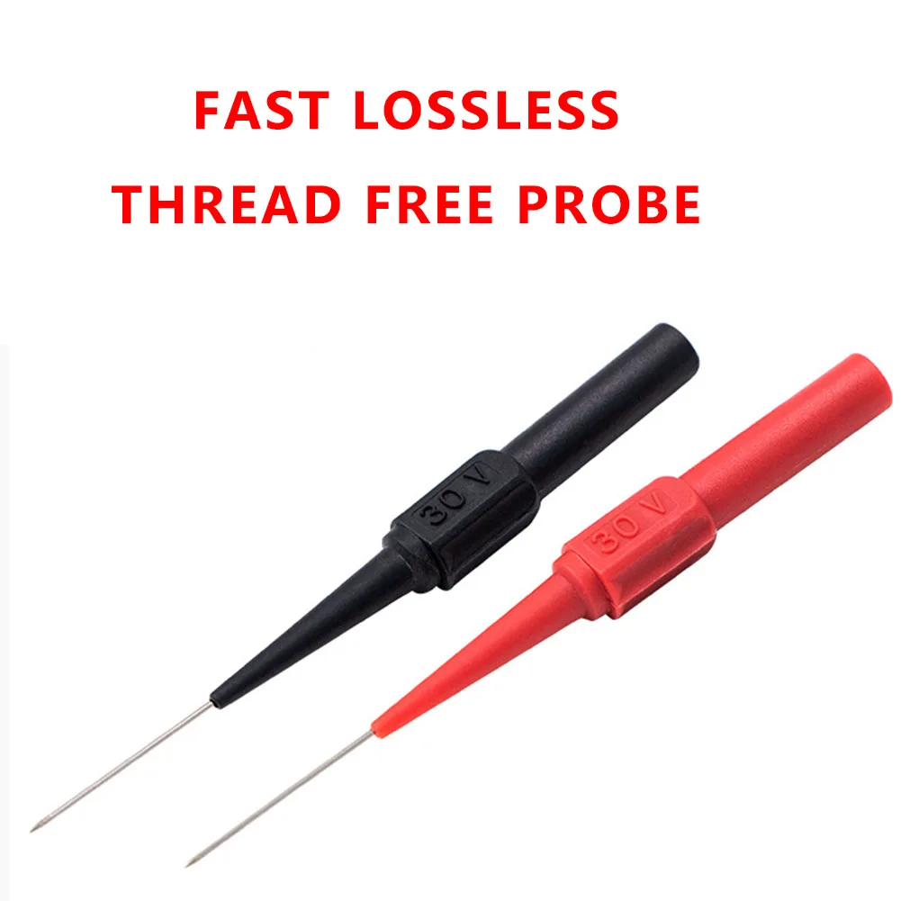 2-10Pcs Diagnostic Tools Multimeter Test Lead Extention Back Piercing Needle Tip Probes Autotools Automotive Kit Machine 0.7mm