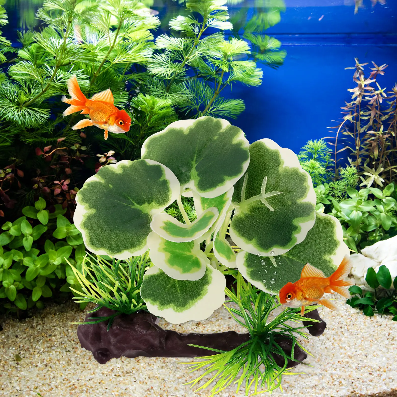 Fake Aquarium Plants Realistic Plastic Fish Tank Plants for Aquarium Decoration Adding Natural Lively Atmosphere Fish Tank Plant