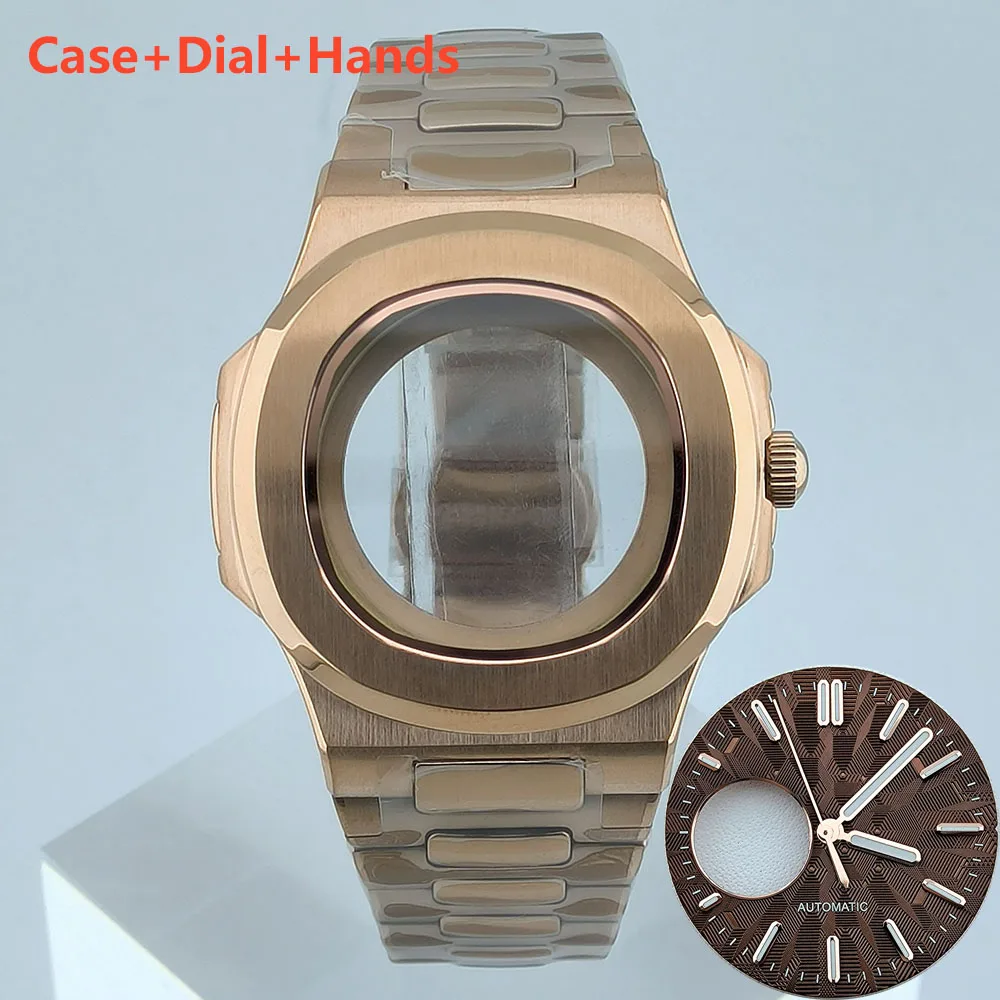 

NH38 Case Custom logo dial Men's Watch Stainless Steel Mechanical Watch Fit NH38 movement Sports Watch