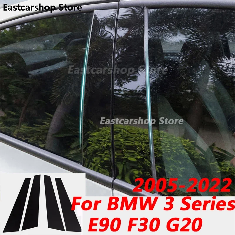 

For BMW 3 Series E90 F30 G20 2005-2022 Car Middle Column PC Window Decoration B C Pillar Strip Sticker Accessories 2021 2020