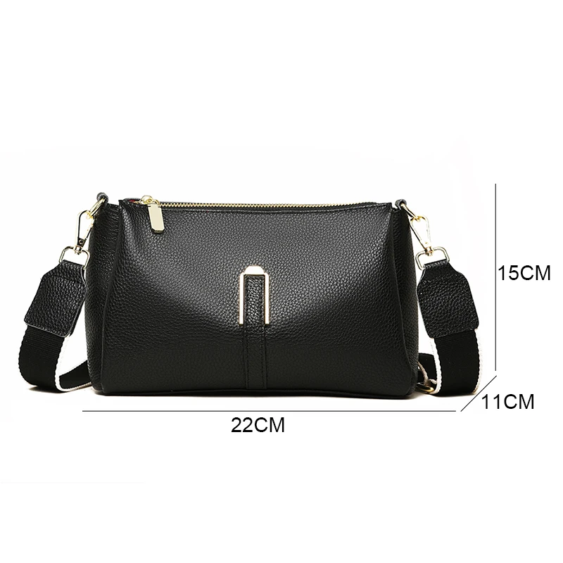 100% Genuine Leather Women\'s Bag Handbag Fashion Female Messenger Phone Bag 2024 Luxury Cow Leather Women Shoulder Crossbody Bag