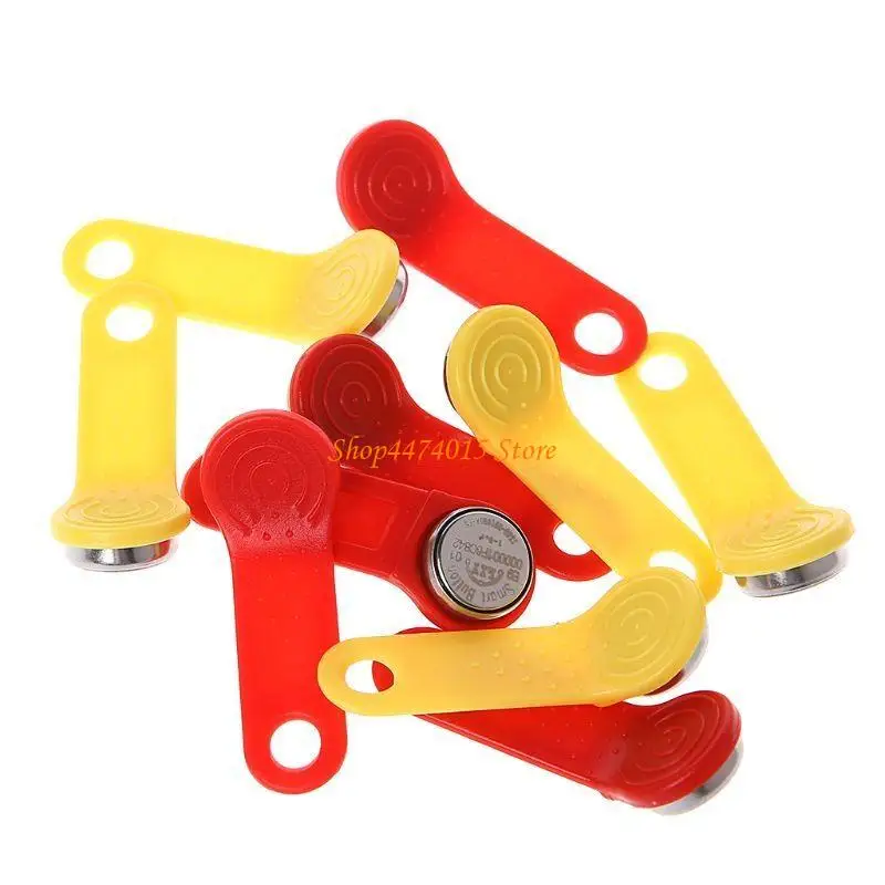 K1AA 10 stuks herschrijvende TM -kaarten Elektronische toetsen RFID Ibutton Tags RW1990 Ibutton -kaarten voor het maken