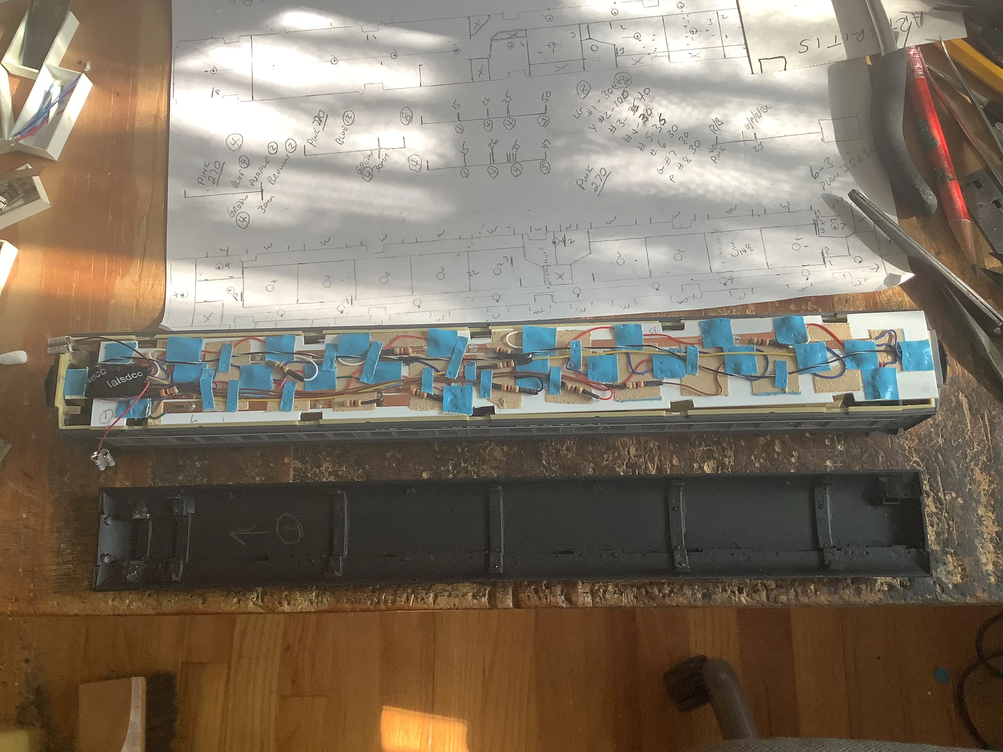 Function Only Decoder for Lights Control Without Orange&Grey Wire for Dcc Model Railway Train /LaisDcc