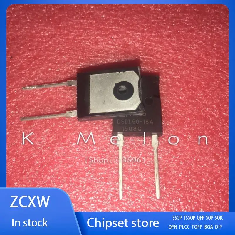 10PCS/LOT  DSDI60-16A or DSDI60-18A or DSDI60-14A TO-247 60A 1600V