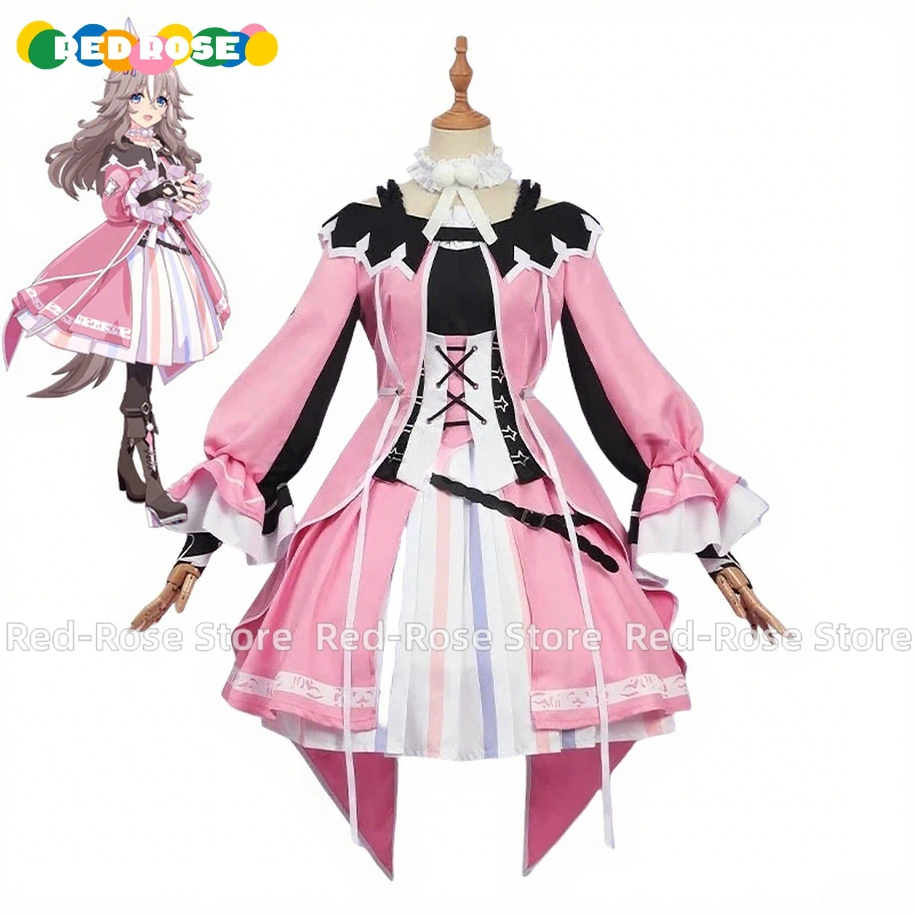 

《Custom Made》Anime Uma Musume: Pretty Derby Wonder Acute Cosplay Costume Party Dress Halloween Any Size