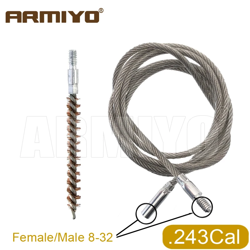 Armiyo Taktische Gen 2. Generation Unendlich Verlängerbare 5mm Kabelbürste zur Kohlenstoffablagerungsreinigung, Bronze-Bürste für Jagdzubehör – Detail 2