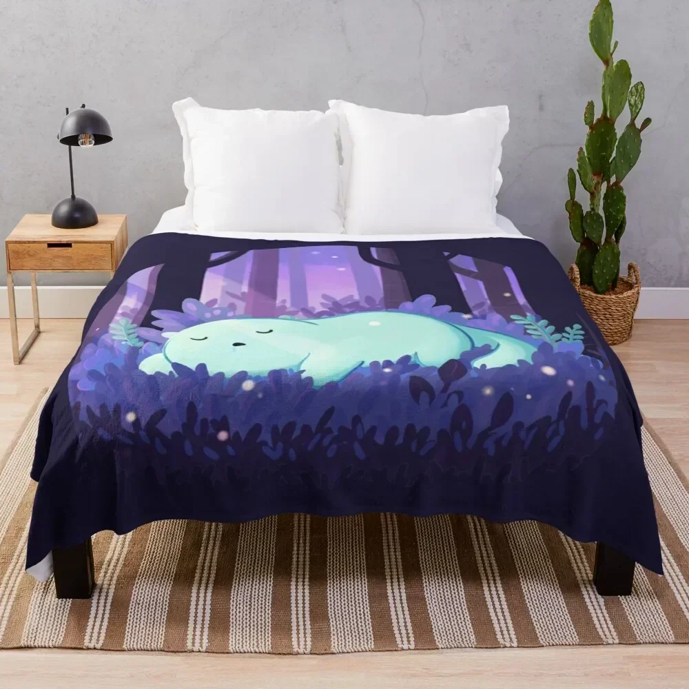 Magic Forest Mochi Throw Blanket for sofa Thermals For Travel Blankets