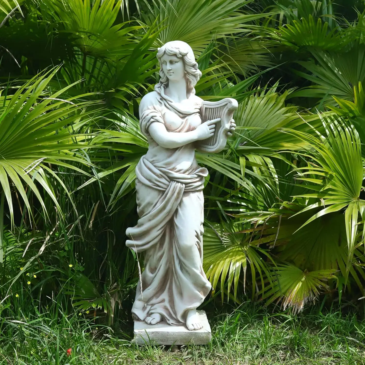 Euterpe Nymph Muse Greek Statue 46 Inch Garden