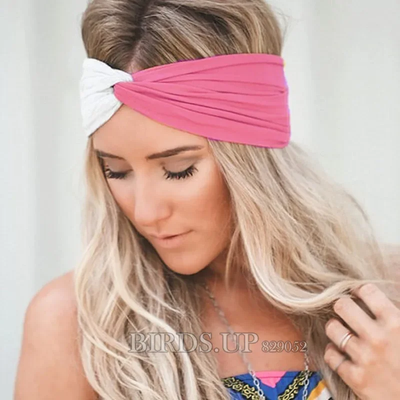 Twist Headbands for Women Outdoor Hairband Sport Headband Turban Headwrap Bows Head Band Girls Hair Accessories Haarband