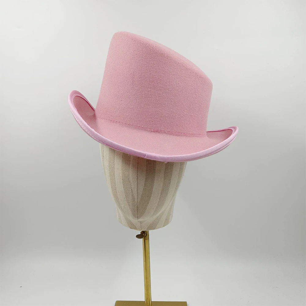 Sombrero Derby de alta calidad para hombre y mujer, sombrero de copa cónico colorido, sombrero mágico de fieltro, sombrero de presidente, nuevo