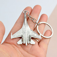 fighter keychain 3d Battleplane Model Keychain Metal Airplane Aircraft Keyrings Cool Boy Men's Jewelry Gift For Aviation