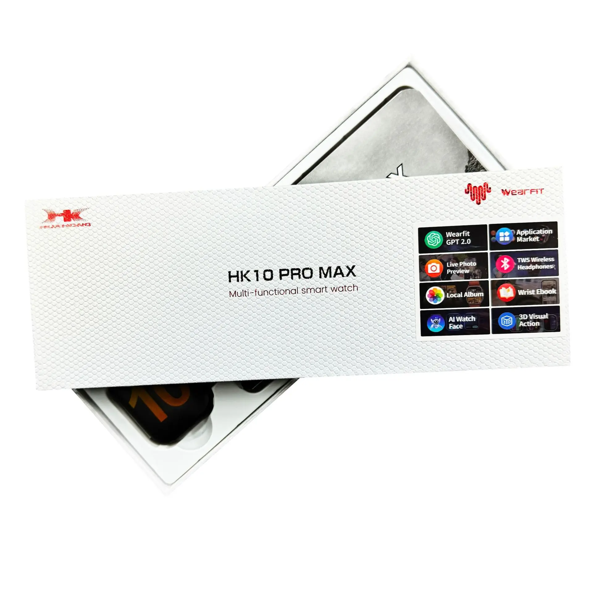 TJXL-2025 Smart Watch HK10 Pro Max+ Ultra Mini AMOLED AOD BT Call AI Assistant 2GB ROM Local Music Sport Tracker 2 Straps Andr - Image 3
