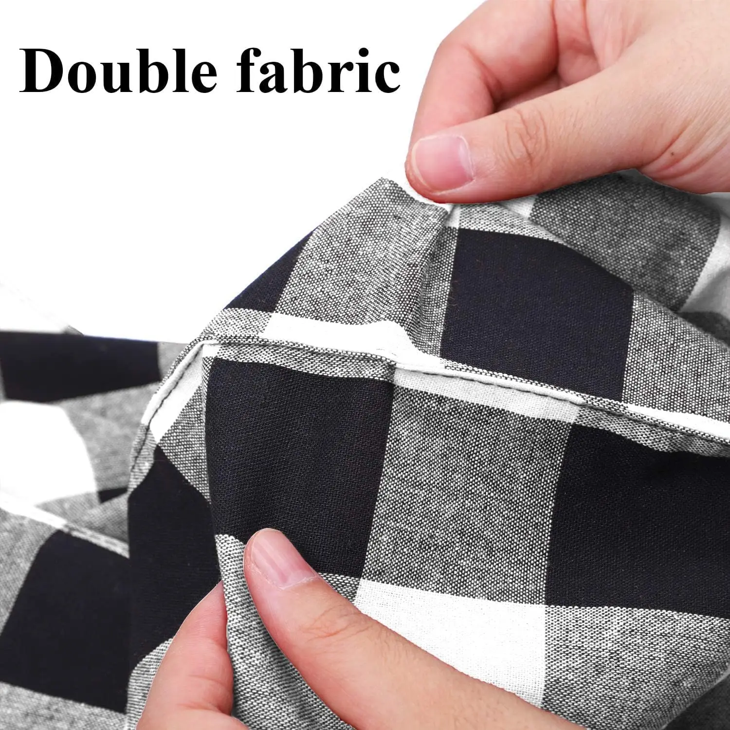 4Pcs 30x45cm Buffalo Plaid Placemats Checkered Place Mats Double Layer Placemats Decorative Heat Insulation Kitchen Table Mats