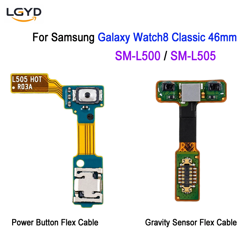 L505 Power Button Flex Cable / Gravity Sensor Flex Cable For Samsung Galaxy Watch8 Classic 46mm SM-L500 / SM-L505