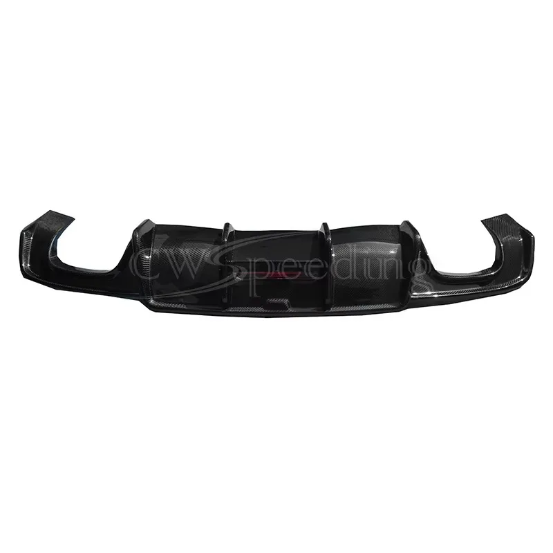 CWS -B STYLE CARBON FIBER REAR DIFFUSER WITH LEADER LIGHT for 2017-2020 For AUDI A3 SEDAN BODY KIT