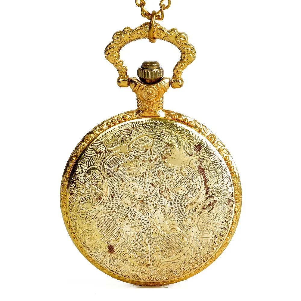 Orologio da tasca in oro Orologio da tasca classico antico palazzo Collana reale con catena regalo