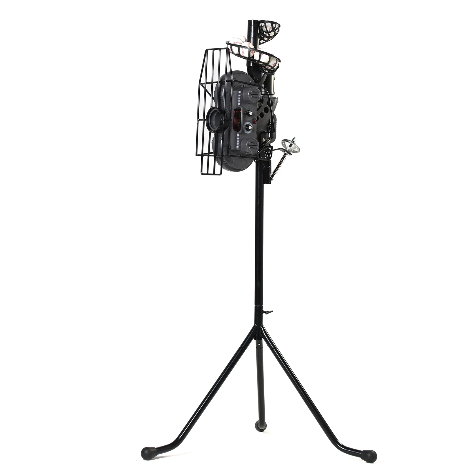 

666BHA Baseball & Cricket Pitching Machine, Angle, Speed And Launch Interval Adjustable, 40 To 68 MPH,