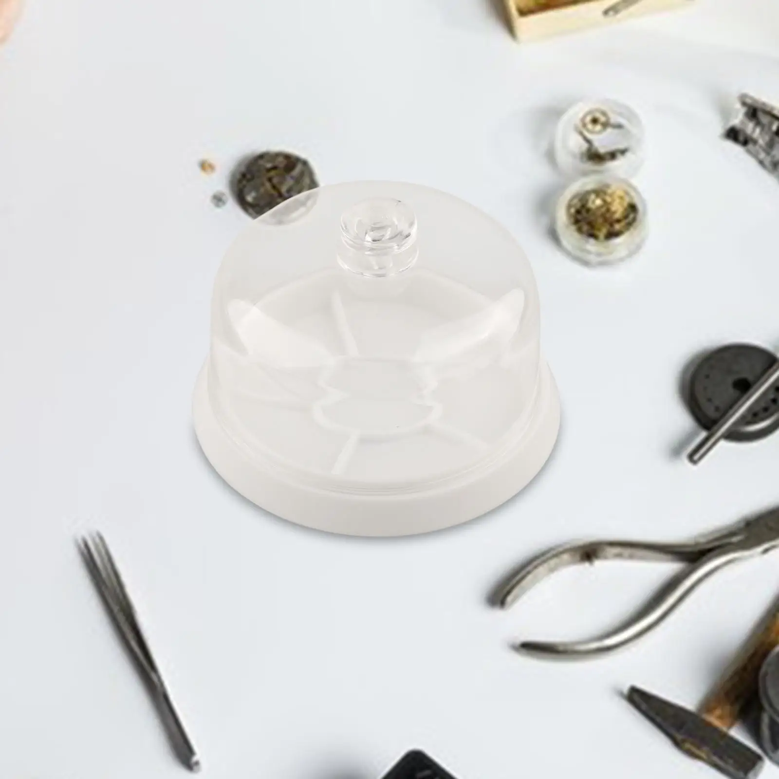 Transparent Watch Movement Dust Cover Anti Dust Watch Parts Holder Durable Tray for Watch Maintenance