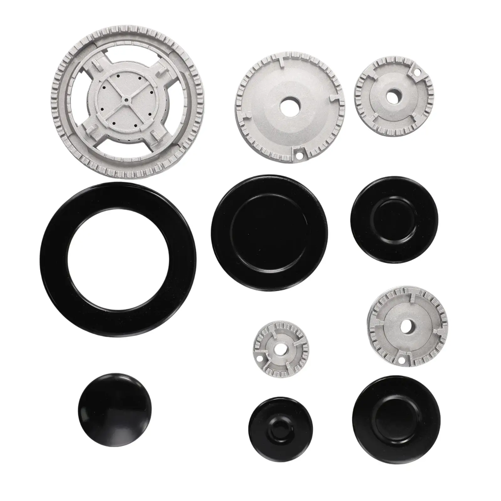 Cooker Hat Set Oven Gas Hob Burner Crown Flame Cap For Kitchen For SABAF Stove Handles Lid Kit For Gas Stove Burners